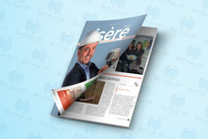photo de couverture et article paru dans le magazine Isère Mag, interview de Saida El Marie et Auria Saint-Patrice pour Bel'Age Services de Proximité, service à domicile, Grenoble, portage de repas